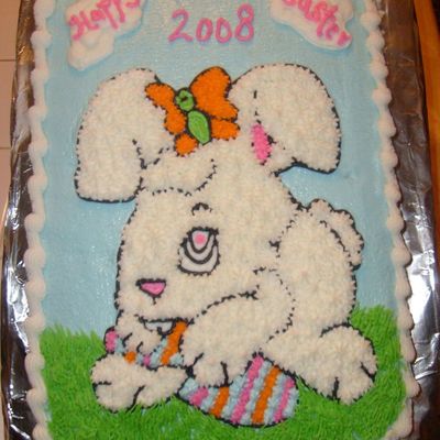 Easter Bunny Delivering Eggs