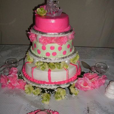 Pink And Green Wedding