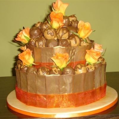 Chocolate Truffle Wedding Cake
