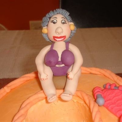 Granny With Bikini
