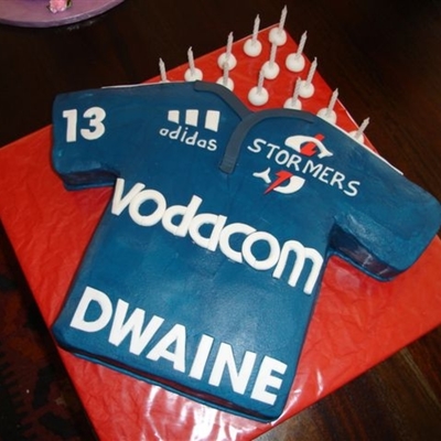 Stormers Rugby Jersey Cake