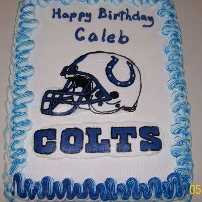 Colts Football Cake