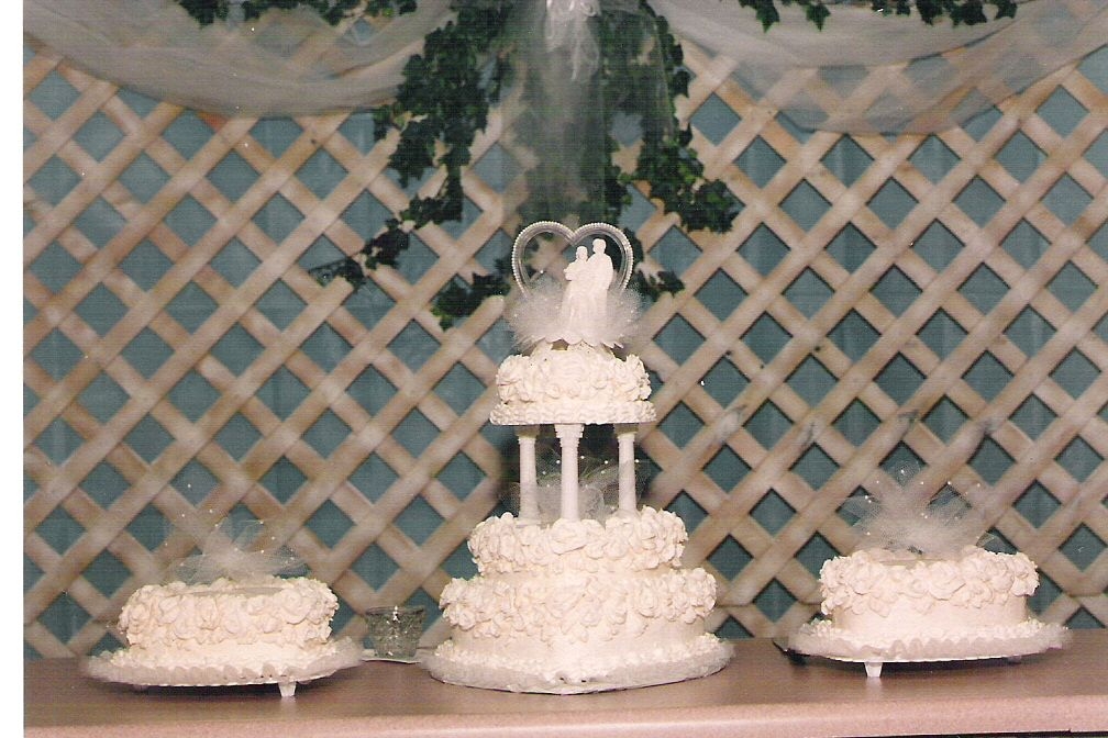 White Rose Wedding Cake