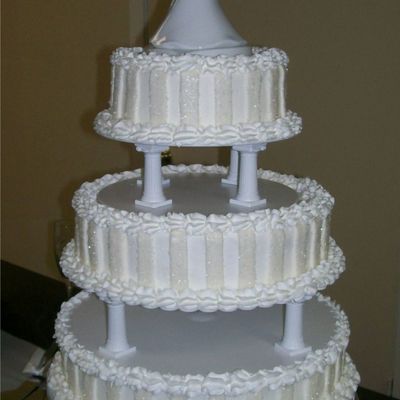 White Sugar Wedding Cake