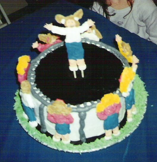 Trampoline Birthday Cake