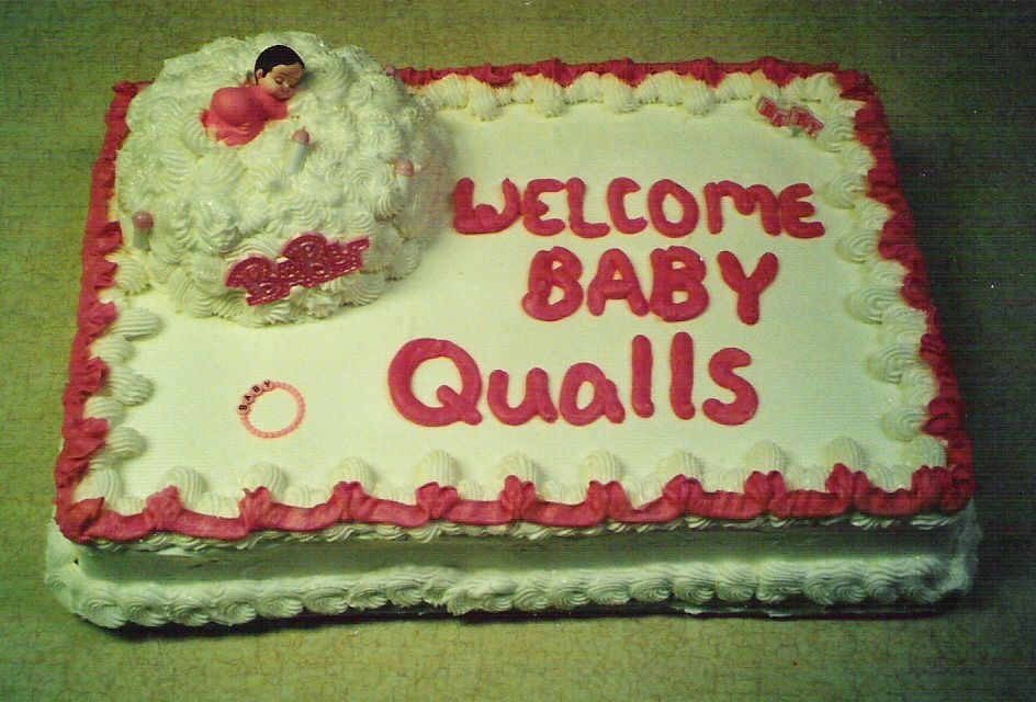 Baby Girl Shower Cake