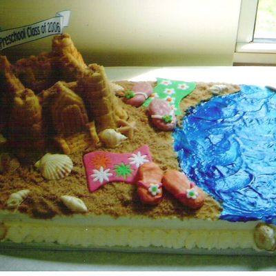 Castle Preschool Graduation Cake