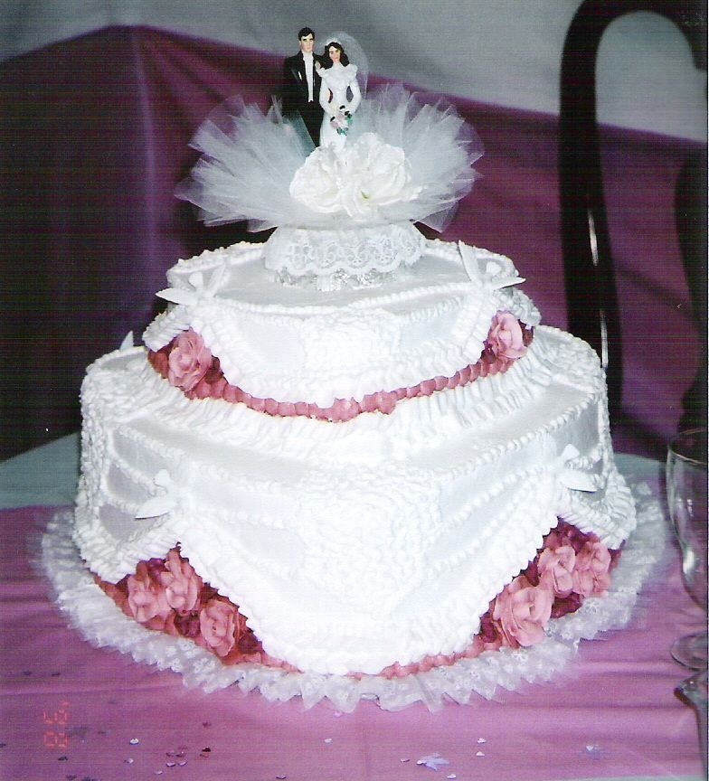 Rose Wedding Shower Cake