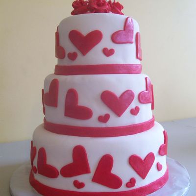 Valentine Wedding Cake