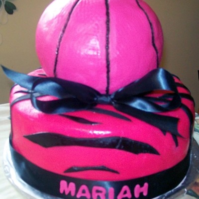 Girls Basketball Cake