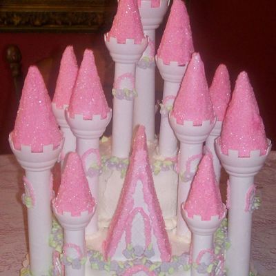 Pink Castle Cake