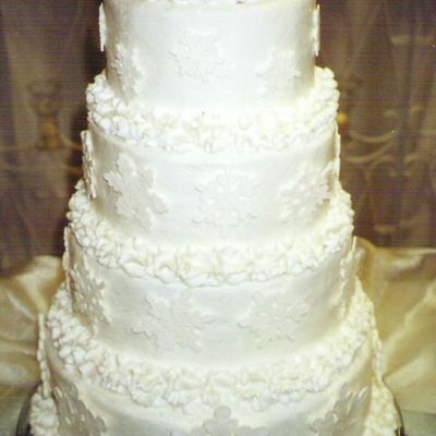 Snowflake Wedding Cake