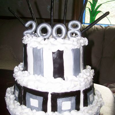 Retro Graduation Cake