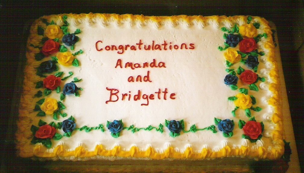 Rose Graduation Cake