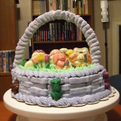 Another Shot Of The Easter Basket Cake