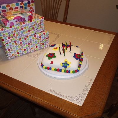 Fondant Birthday Cake