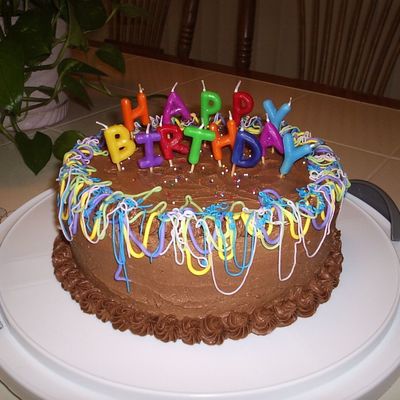 Chocolate Confetti Birthday Cake