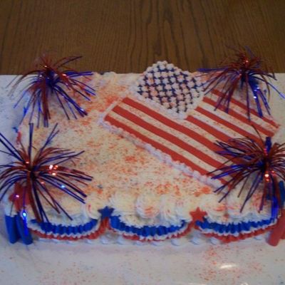 Flag Cake