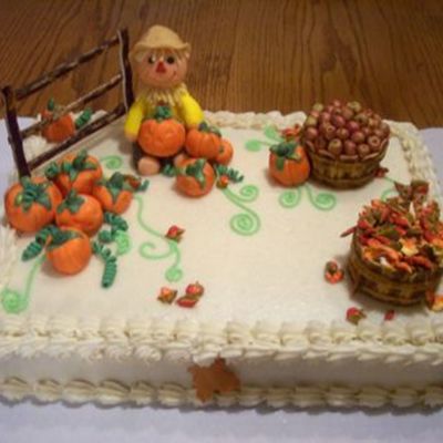 Fall Theme Cake