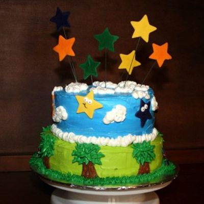 Dora And Diego Birthday Cake -- Back