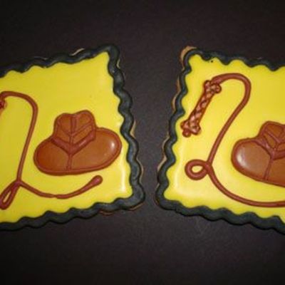 Indiana Jones Theme B-Day Party Cookie
