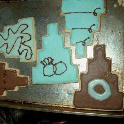 Wedding Cake Cookie Place Cards 2