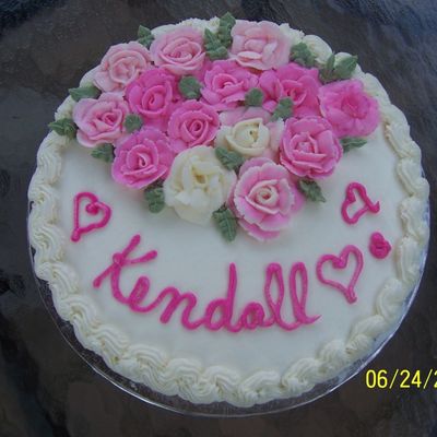 Pink Roses Butter Cream