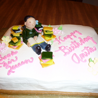 Dr Silva's Book Fair Queen Birthday Cake