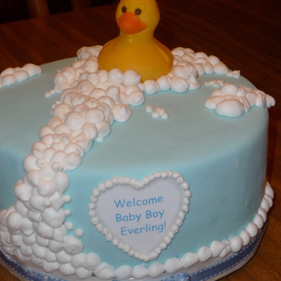 Baby Ducky Shower Cake