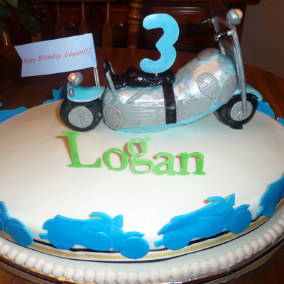 Motorcycle Bd Cake
