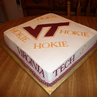 Virginia Tech Graduation Cake
