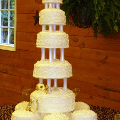 Josh & Katie's Wedding Cake 9-6-09