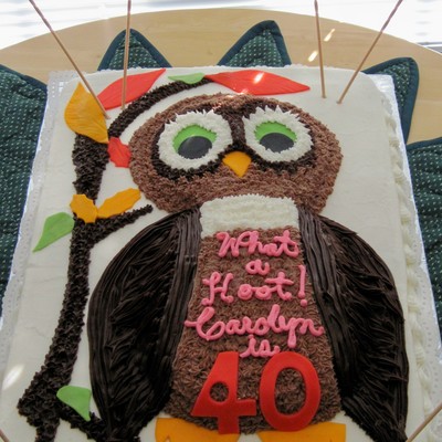 Owl Cake For 40 Yr Old Lady