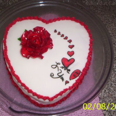 Valentine's Day Love You Cake