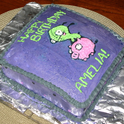 Invader Zim Cake