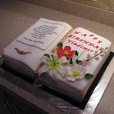 Bd Book Cake