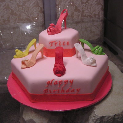 Shoe Display Cake
