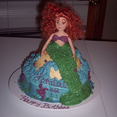 Loralai's 2Nd Birthday--Mermaid Cake