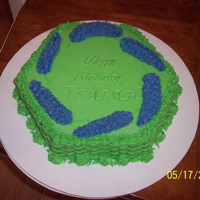 Blue Lilac Cake For Isaiah's Birthday