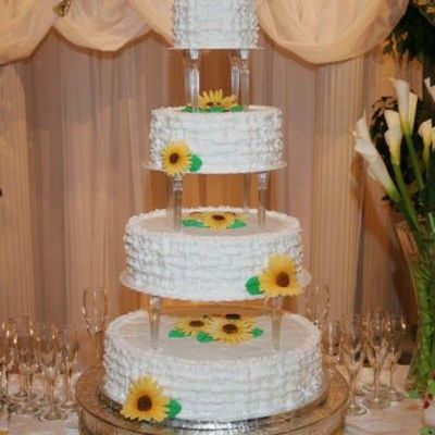 Sunflower Wedding Cake