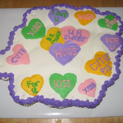 Valentine's Day Cupcake Cake