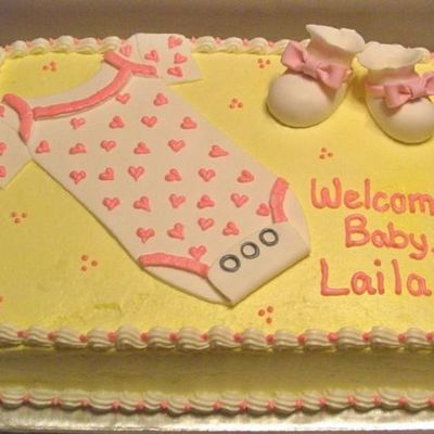 Onesie Shower Cake