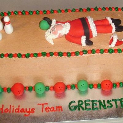 Bowling Santa