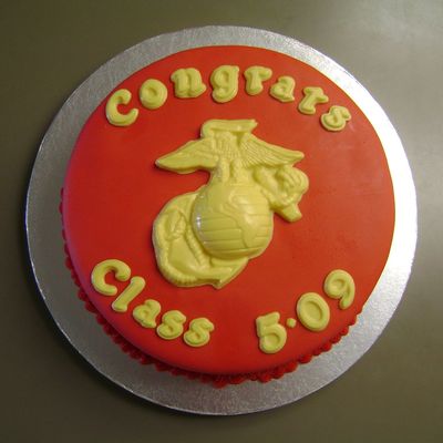 Marine Corps Graduation Cake