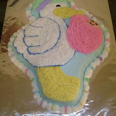 "special Delivery" Stork Cake