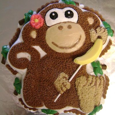 Monkey Luau Cake