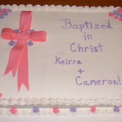 Baptism Cake
