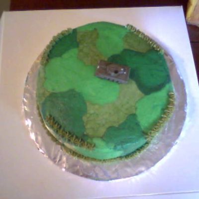 Camouflage Smash Cake