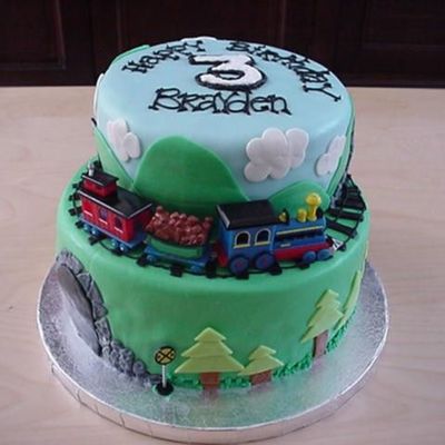 Mountain Train Cake