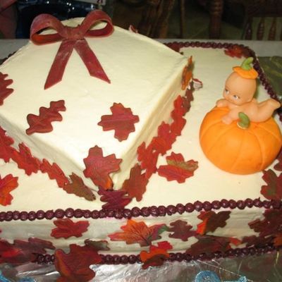 Fall Baby Shower Cake